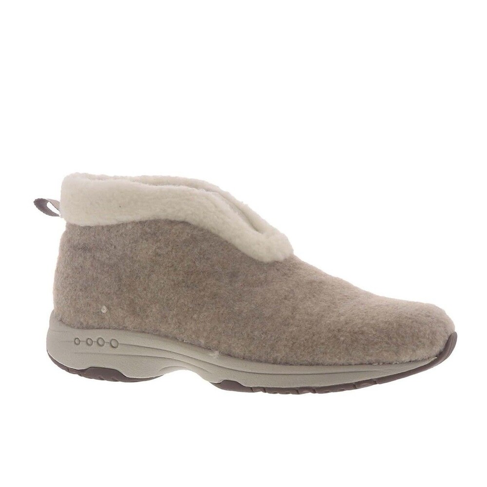Easy Spirit Womens 10 W Medium Natural Treepose Lined Ankle Booties NIB JO3